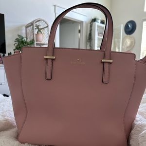 Kate Spade Blush Pink Purse with gold hardware